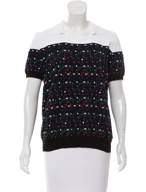 chanel knitted top